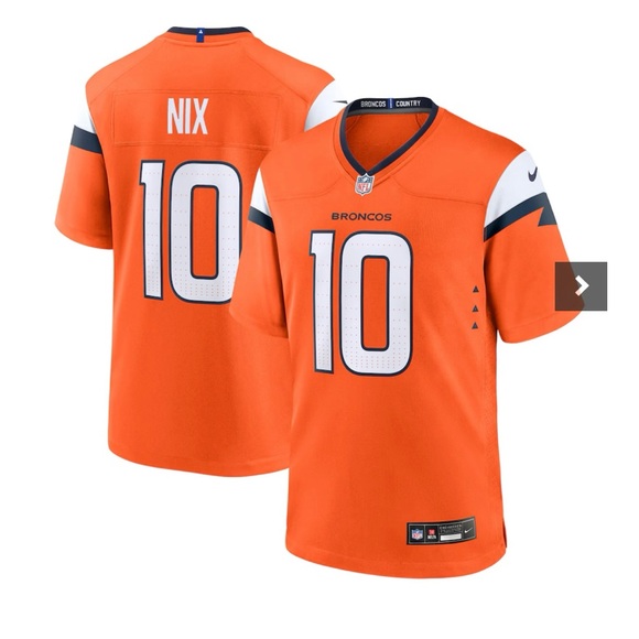 New Bo Nix Jersey Denver Broncos Adult Lg Orange - Picture 6 of 6